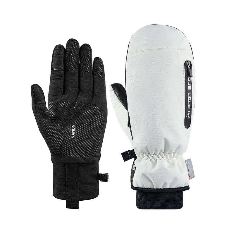NANEND Women's ski gloves for single and double boards, waterproof and outdoor, professional-grade, wear-resistant