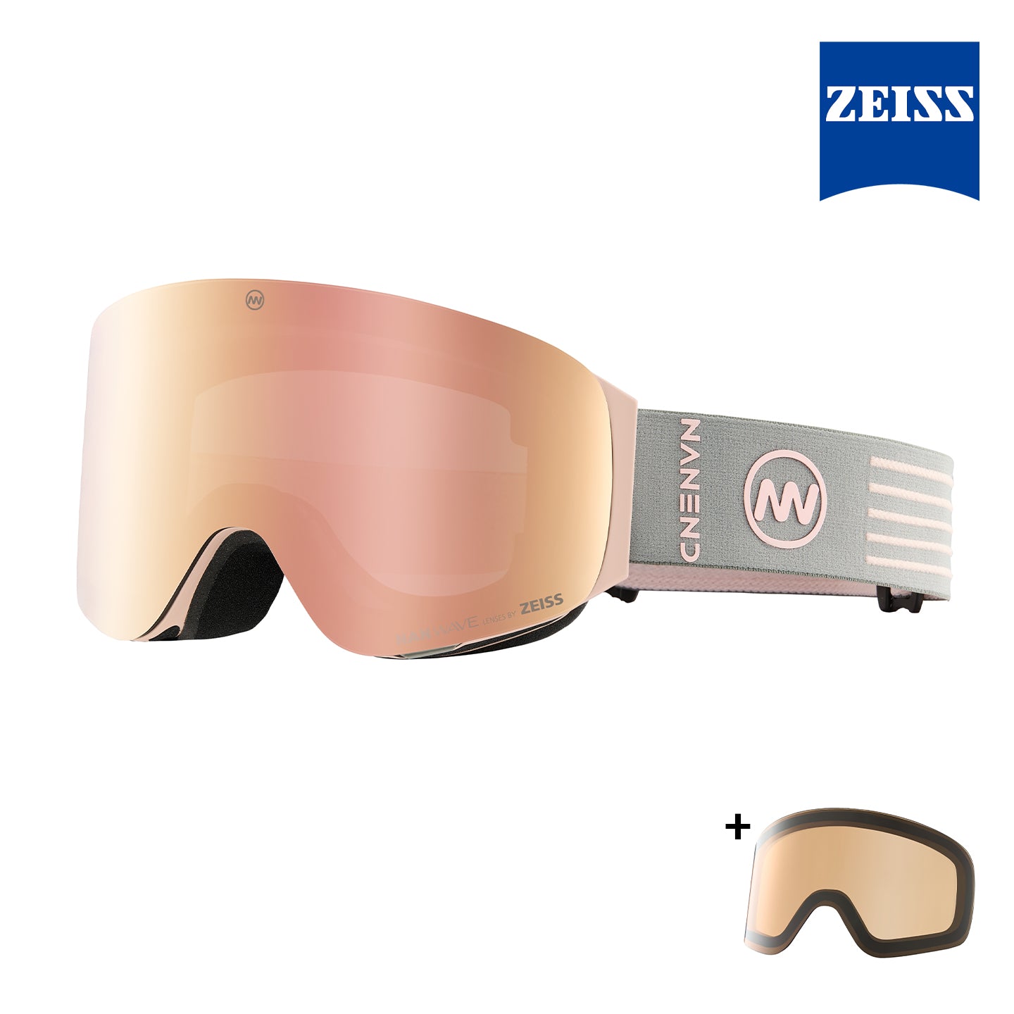 NANEND ZEISS Ski Goggles Dual Lens with OTG NG17pro