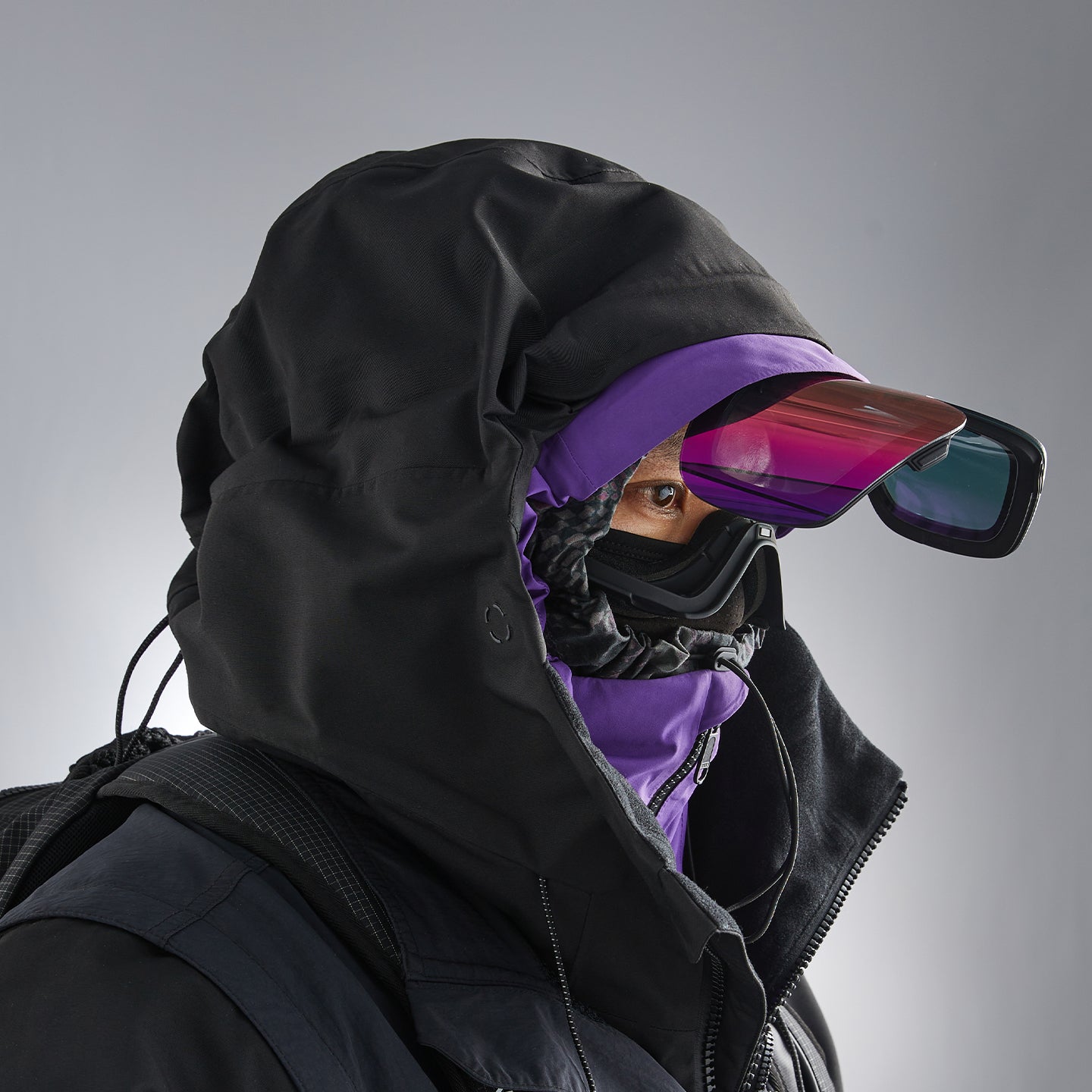 NANEND OTG Cylindrical breathable HD anti-fog flip-up ski goggles NG17