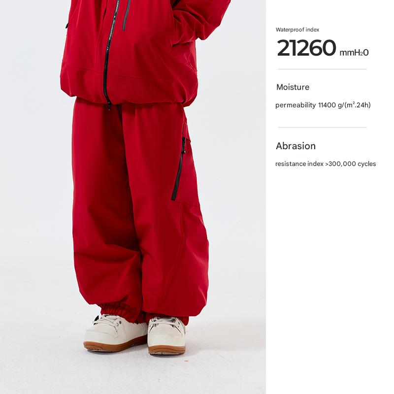 NANEND Skyline Loose-fitting, waterproof, professionally thickened women's snowboard ski pants