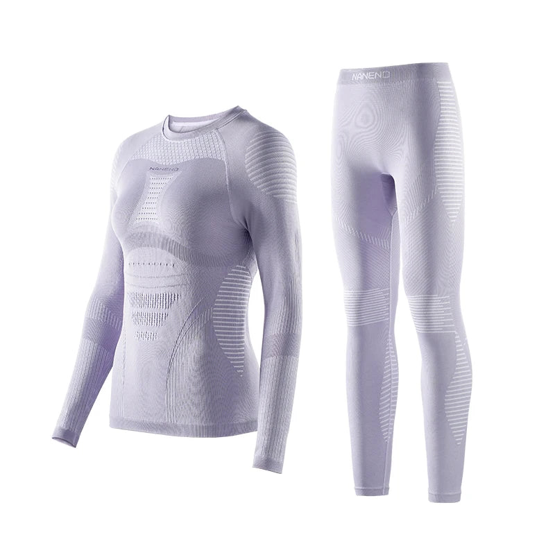 NANEND Extrafine Merino wool outdoor warm ski quick-drying clothing set for men and women
