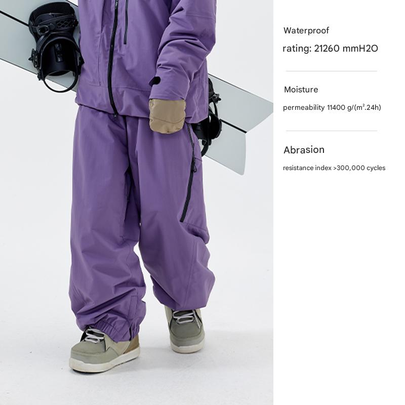 NANEND Skyline Loose-fitting, waterproof, professionally thickened women's snowboard ski pants