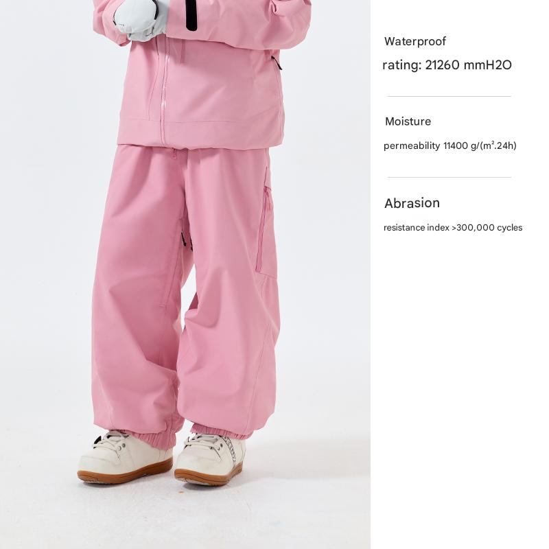 NANEND Skyline Loose-fitting, waterproof, professionally thickened women's snowboard ski pants