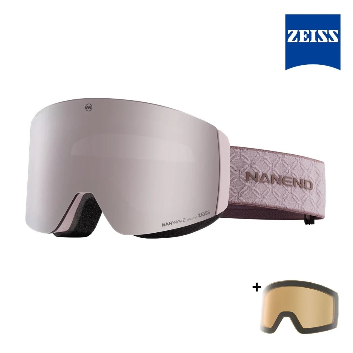 double lens ski goggles NANEND Wilderness Double Zeiss Lens Wave Magnetic Ski Goggles NG14pro