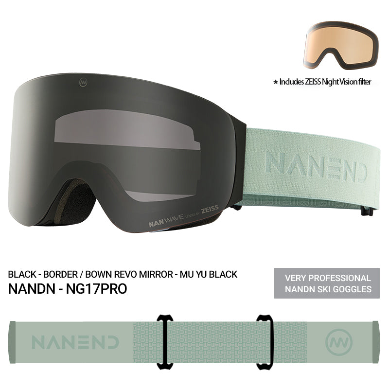 NANEND Zeiss ski goggles professional flip-up snow goggles single and double board goggles NG17Pro