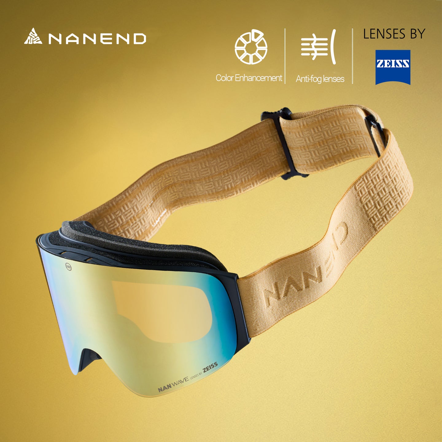 NANEND Zeiss ski goggles professional flip-up snow goggles single and double board goggles NG17Pro