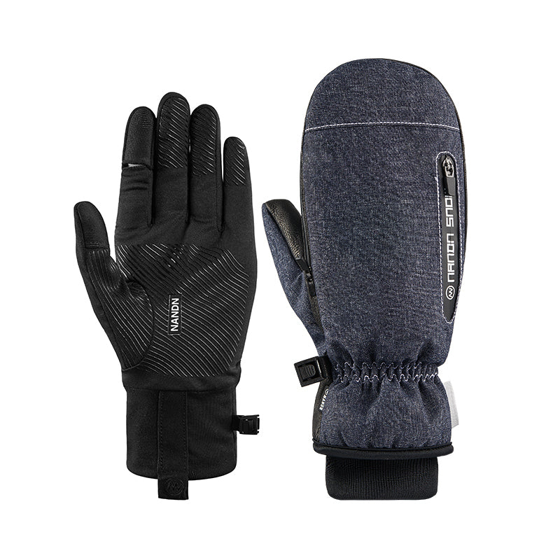 NANEND Women's ski gloves for single and double boards, waterproof and outdoor, professional-grade, wear-resistant