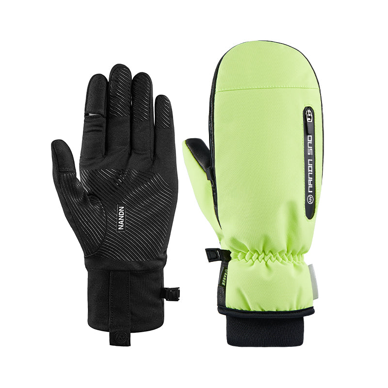NANEND Women's ski gloves for single and double boards, waterproof and outdoor, professional-grade, wear-resistant