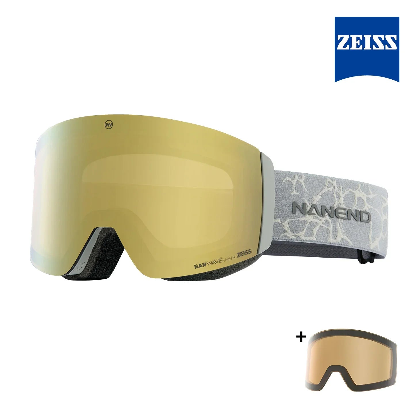 NANEND Wilderness Double Zeiss Lens Wave Magnetic Ski Goggles NG14pro