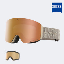 NANEND ZEISS Magnetische Doppelschicht-Antibeschlag-Skibrille UV400 für Erwachsene 
