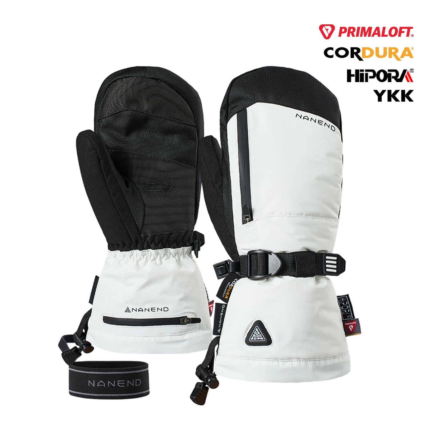 NANEND Electrically Heated Ski Gloves, P Cotton & CORDURA Waterproof for Men and Women