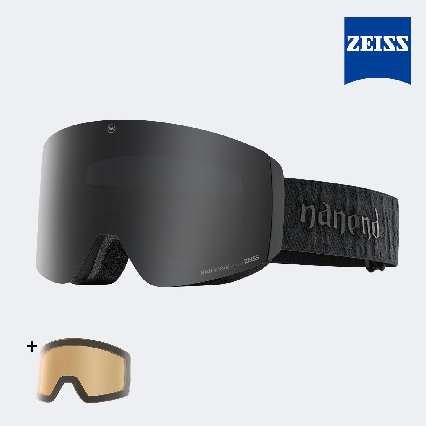 NANEND ZEISS Magnetische Doppelschicht-Antibeschlag-Skibrille UV400 für Erwachsene 