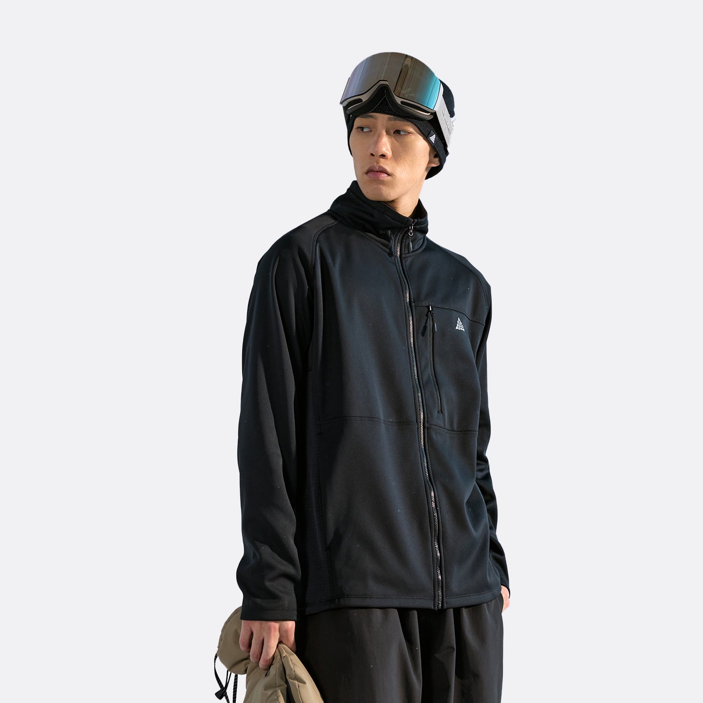 Nanend Warm Moisture-Repelling Fleece Jacket, Women Inner Layer for Outdoor Skiing.