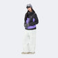 Black and purple top + Snow Mountain White Pants