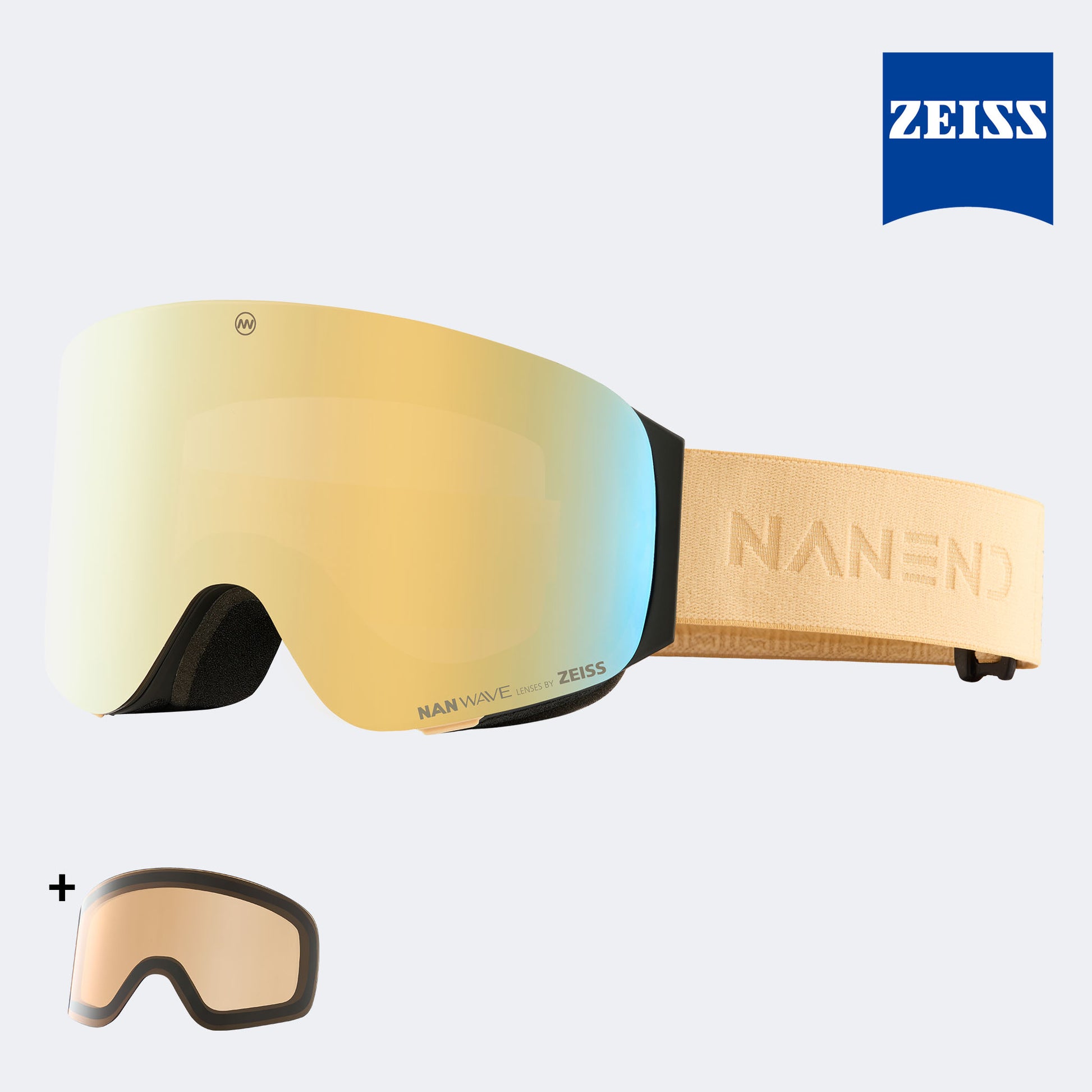 Gold leaf yellow VLT 14% Zeiss lunettes HD + Zeiss Lentilles de nuit