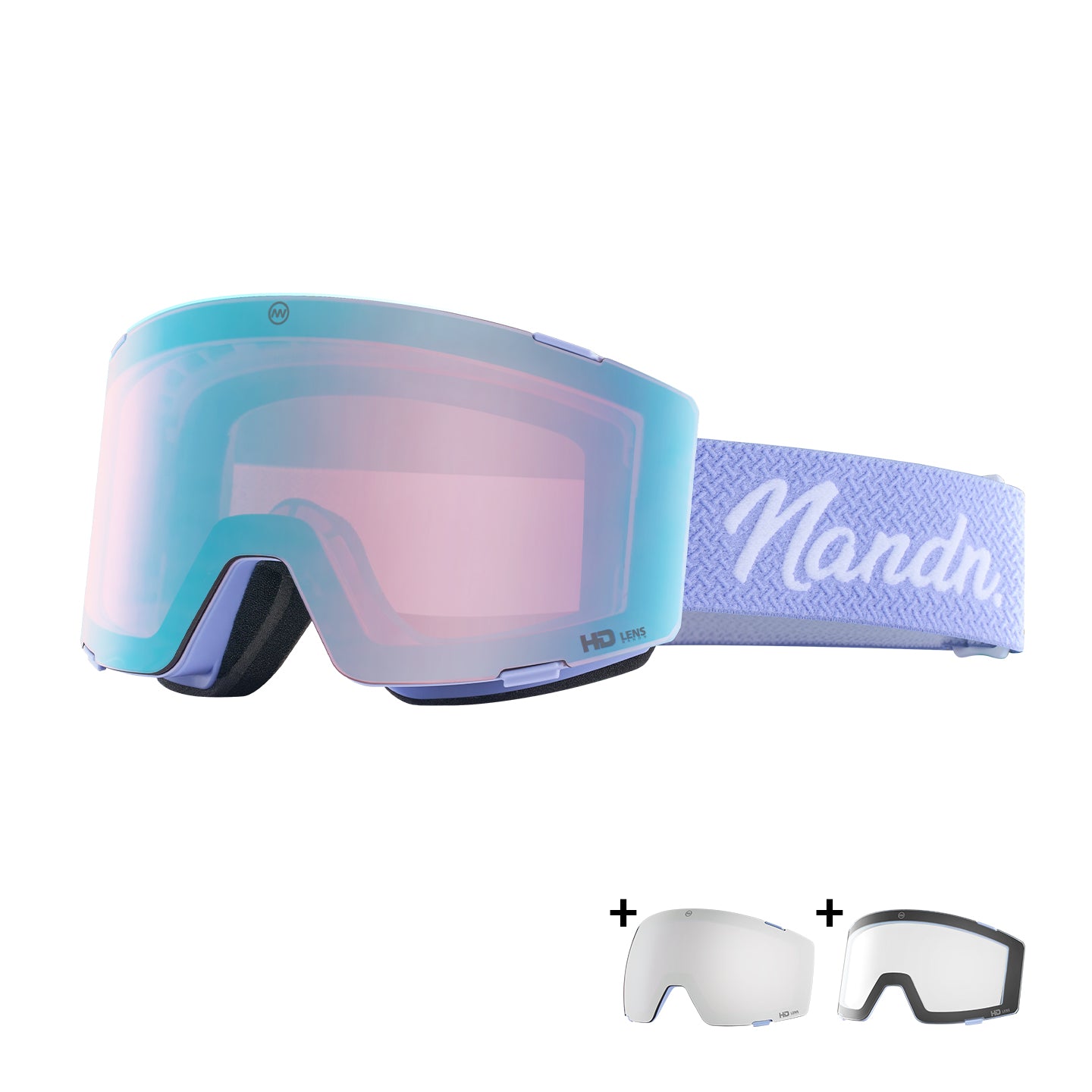 NANEND Wave anti-fog magnetic high-definition ball column shares three pairs of lenses NG19