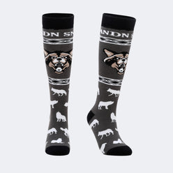 Kids Thermal Extra-Long Thickened Ski Socks with Cartoon Print