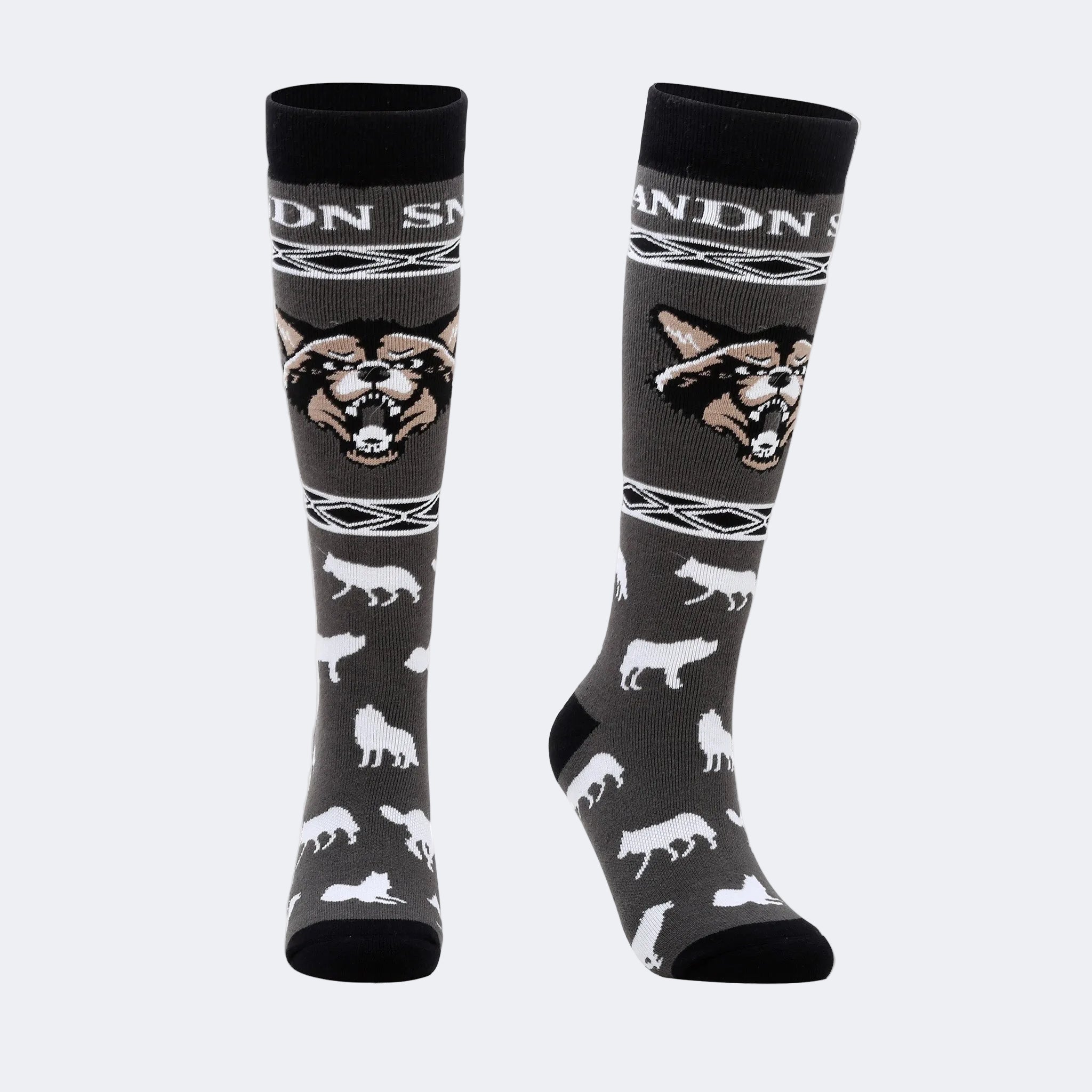 Kids Thermal Extra-Long Thickened Ski Socks with Cartoon Print