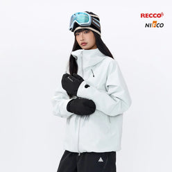 NANEND New 3L hard-shell waterproof reflective design & includes RECCO ski jacket -Unisex
