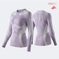 NANEND & AWEX Collaboration: Merino Wool Ski Quick-Drying Shirt with Gradient Compression and KnitzoneX for Women