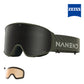 NANEND Transient-Dual ZEISS Lens Anti-Fog Bamboo Textured Straps Ski Goggles NG24Pro