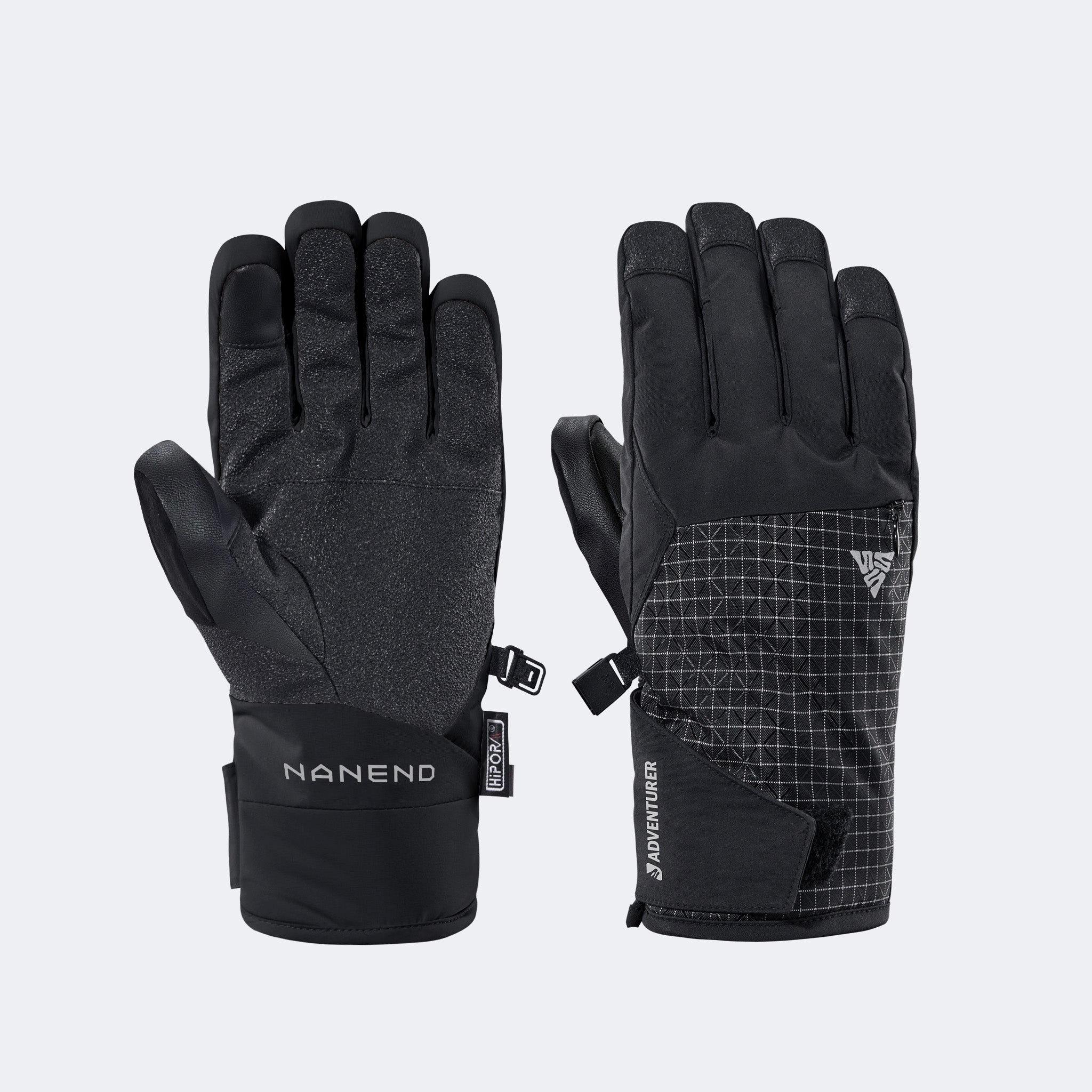 Gold Primaloft® Insulated Touchscreen Ski Gloves – Waterproof & Wear-Resistant