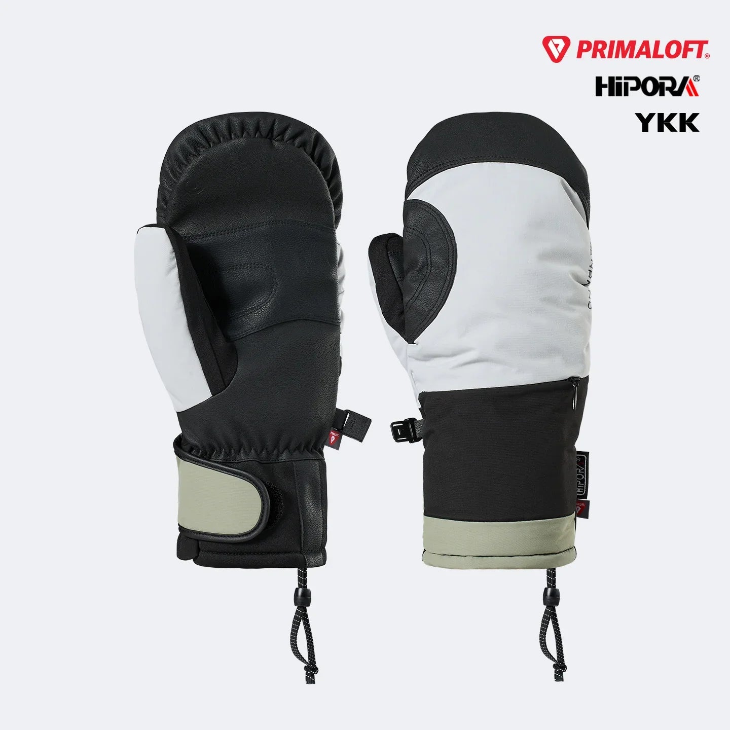 NANEND Color-blocked gold label P warm and waterproof cotton ski gloves