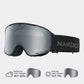 NANEND 25 Neue, kleine, farbwechselnde Flip-Top-Skibrille mit Antibeschlagfunktion NG24MAX 
