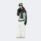 lack and green top + Snow Mountain White Pants