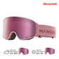 NANEND 25 Neue, kleine, farbwechselnde Flip-Top-Skibrille mit Antibeschlagfunktion NG24MAX 