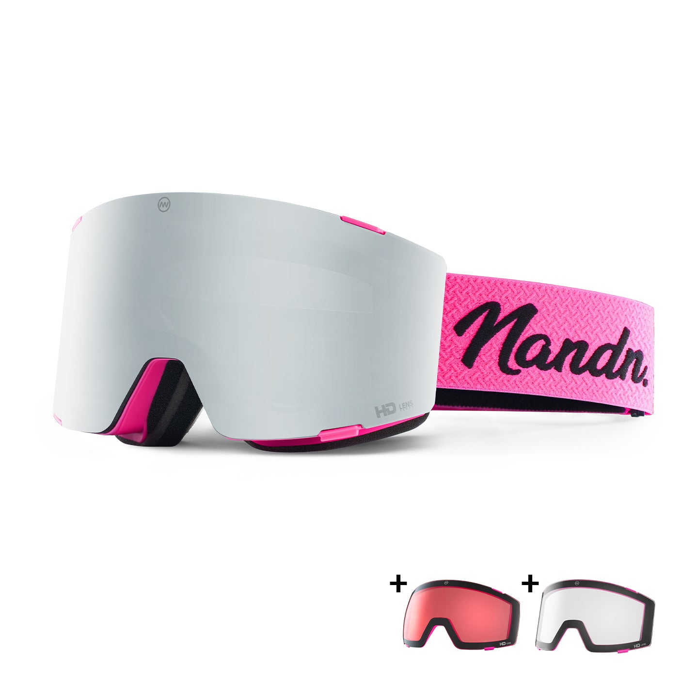 NANEND Wave anti-fog magnetic high-definition ball column shares three pairs of lenses NG19