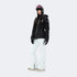 Black jacket + white pants