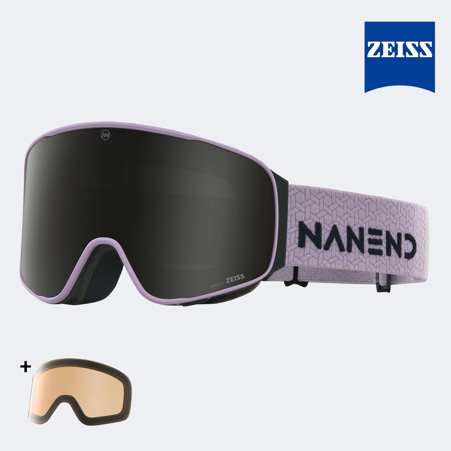 NANEND 25 Jahre alte Zeiss NG24 PRO Skibrille mit klappbarem, doppellagigem Antibeschlag-System und Rahmen. 