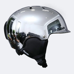NANEND Wide-brimmed warm laser gradient electroplated silver ski helmet NT31 III