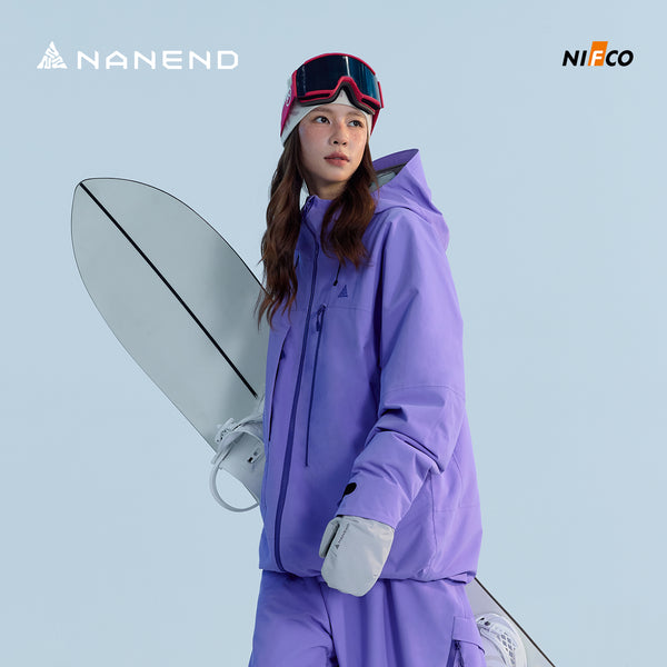 Nanend Skyline men's and women's RECCO ski jacket 3L laminated Arc snowboard suit