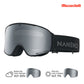 NANEND 25 Neue, kleine, farbwechselnde Flip-Top-Skibrille mit Antibeschlagfunktion NG24MAX 