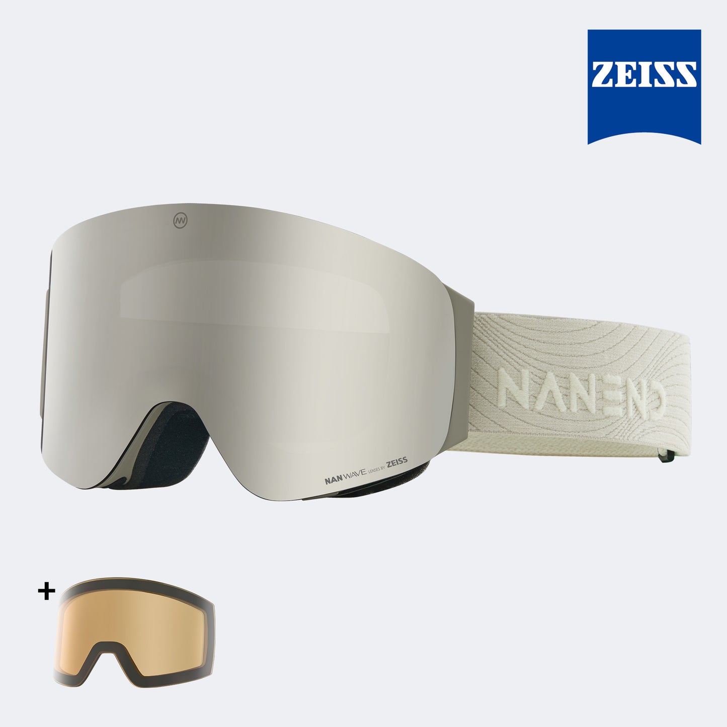 NANEND Zeiss Flip-Up-Skibrille, beschlagfrei, Single- und Doubleboard-Skibrille NG21pro 