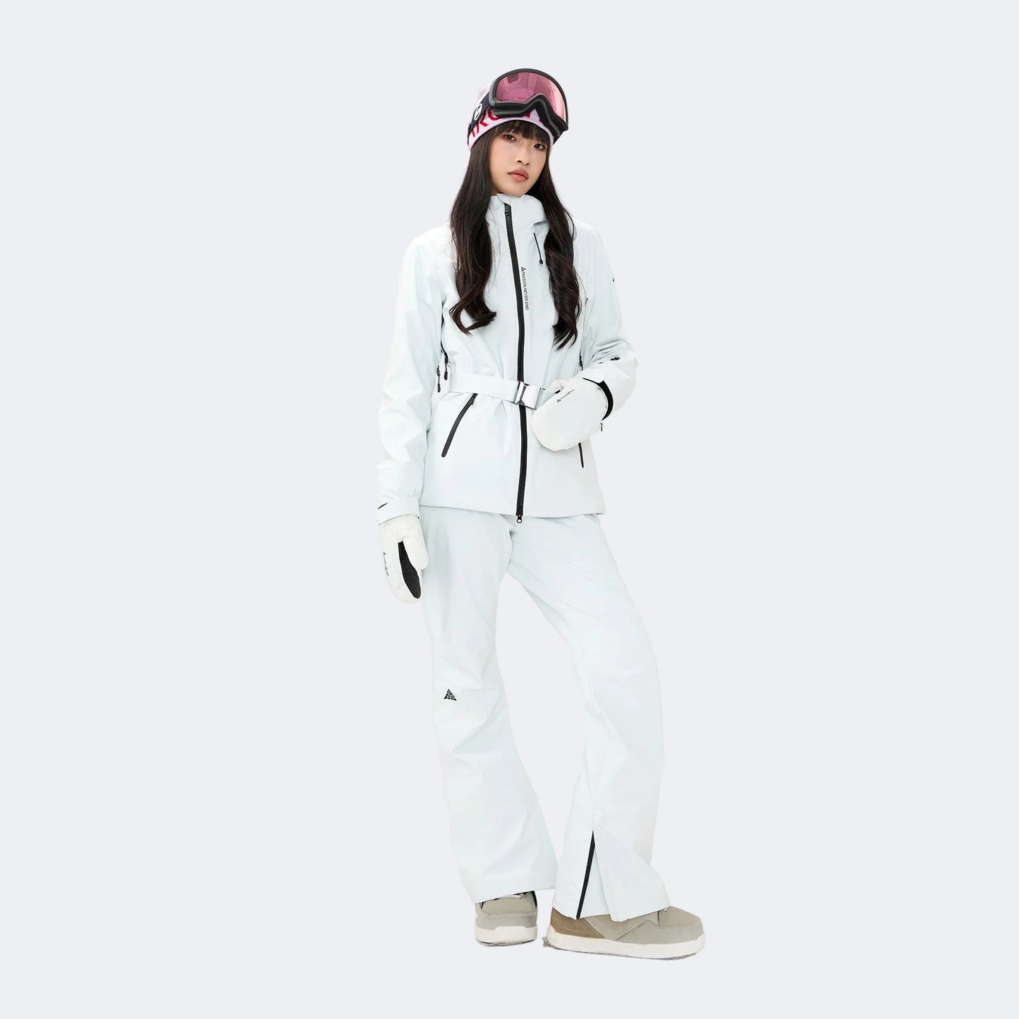 White jacket + white pants