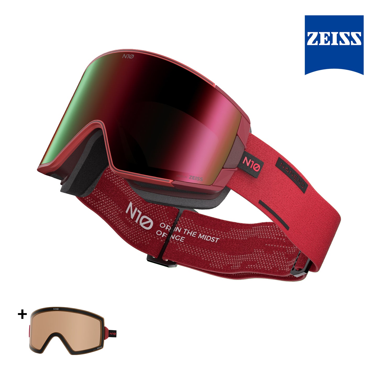 NANEND SNAP MASTER Zeiss HD Side-Open Magnetic Ski Goggles N10cs