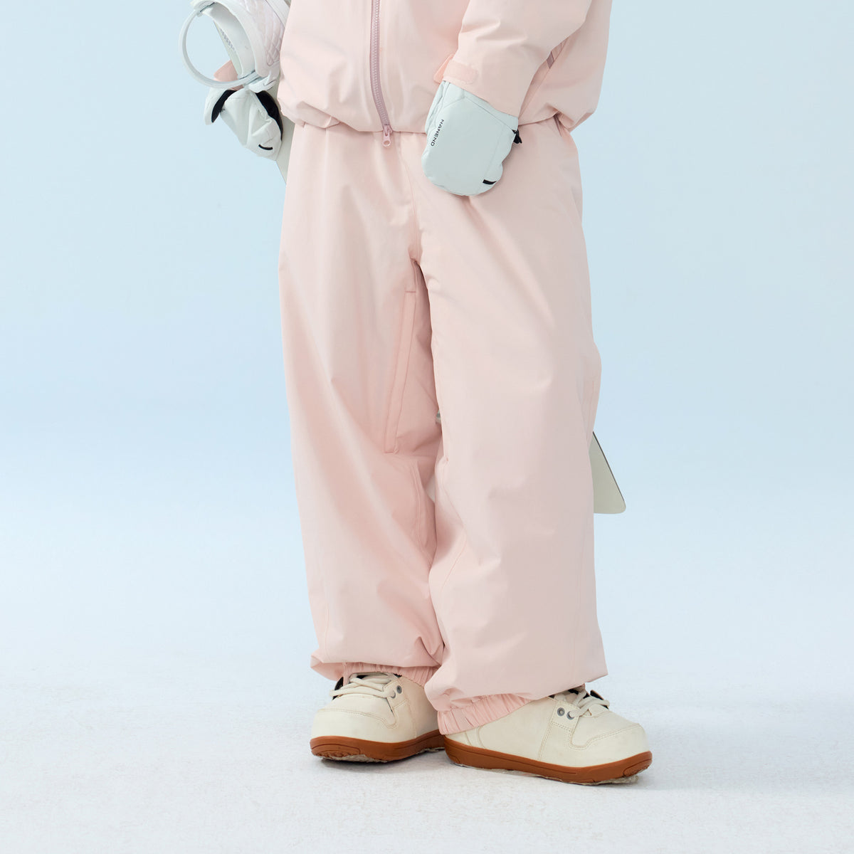 Waterproof Fleece-lined Loose-fit Insulated Snowboard Pants – Unisex