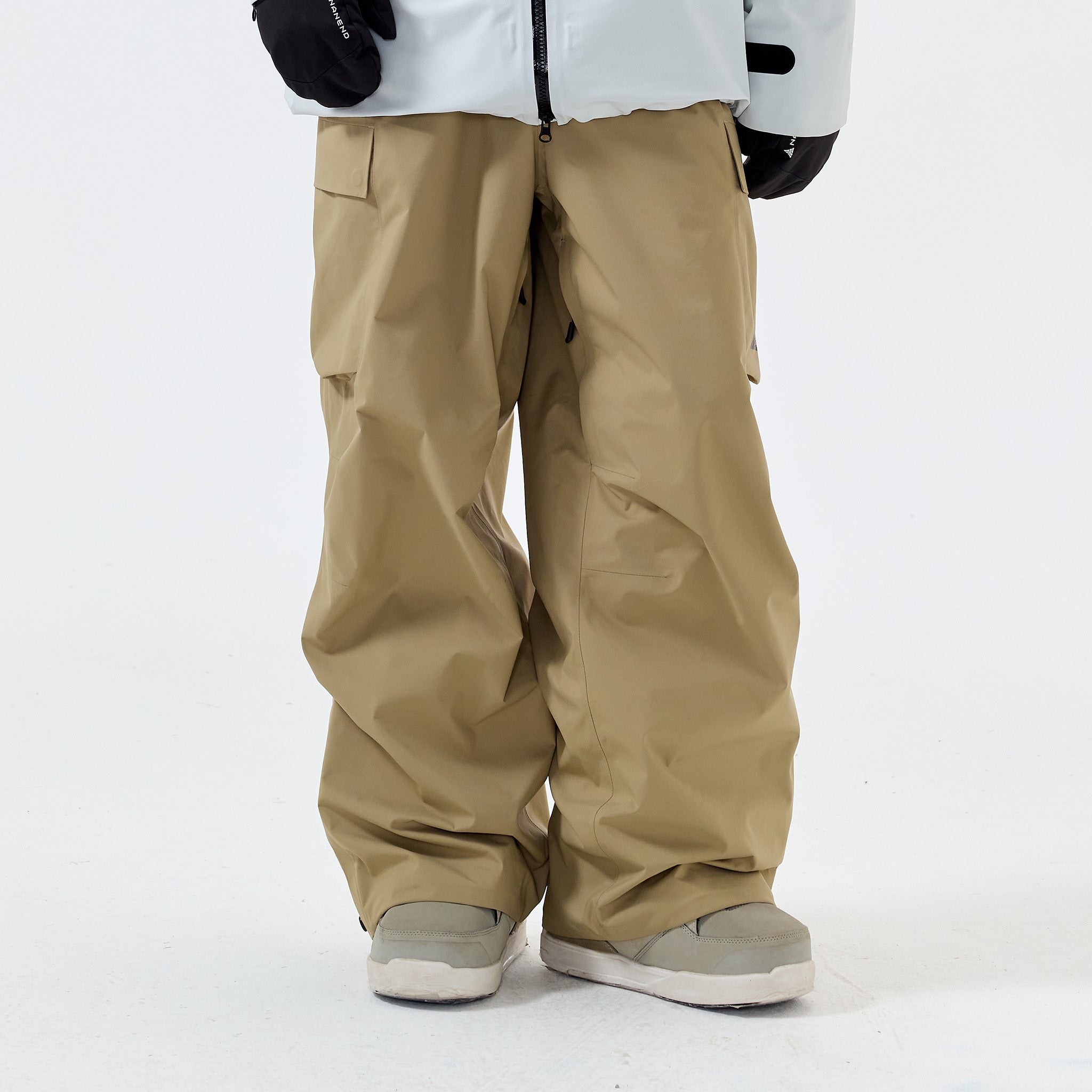 NANEND 3L Lightweight Waterproof and Moisture-Wicking Ski Pants - Free Fit - Unisex