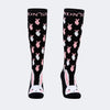 Thickened Athletic Terry Knee-High Socks – Unisex