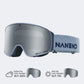 NANEND 25 Neue, kleine, farbwechselnde Flip-Top-Skibrille mit Antibeschlagfunktion NG24MAX 