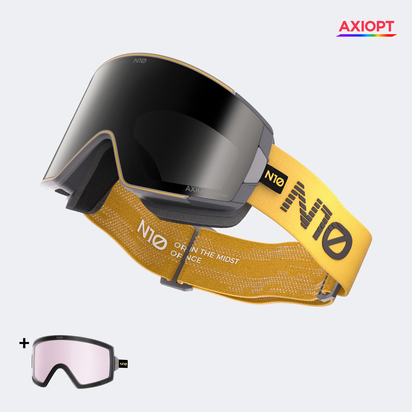 SNAP Master – AXIOPT High-Contrast Anti-Fog Magnetic Side Opening Ski Goggles N10