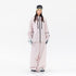 NANEND 3L Loose Waterproof Pink Ski Suit Set - front view