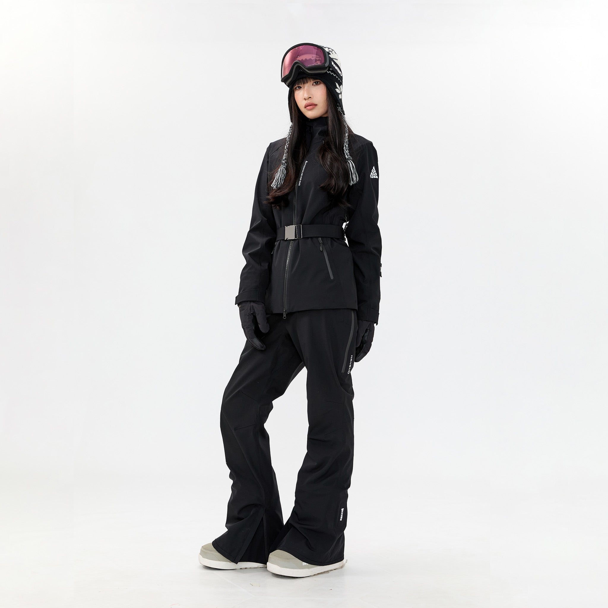 Black jacket + black pants