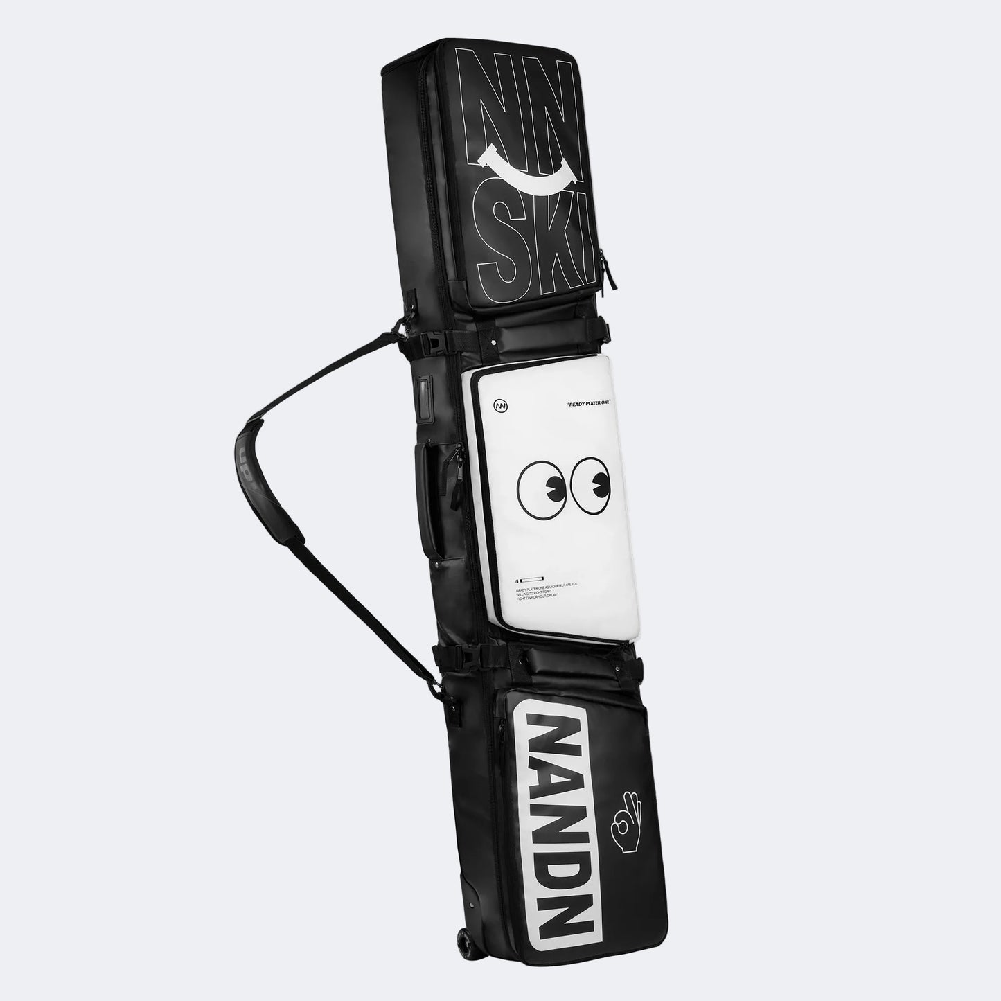 Large-Capacity Rolling Ski & Snowboard Bag with Wet-Dry Separation