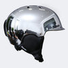 Wide-brimmed warm laser gradient electroplated silver ski helmet NT31 III