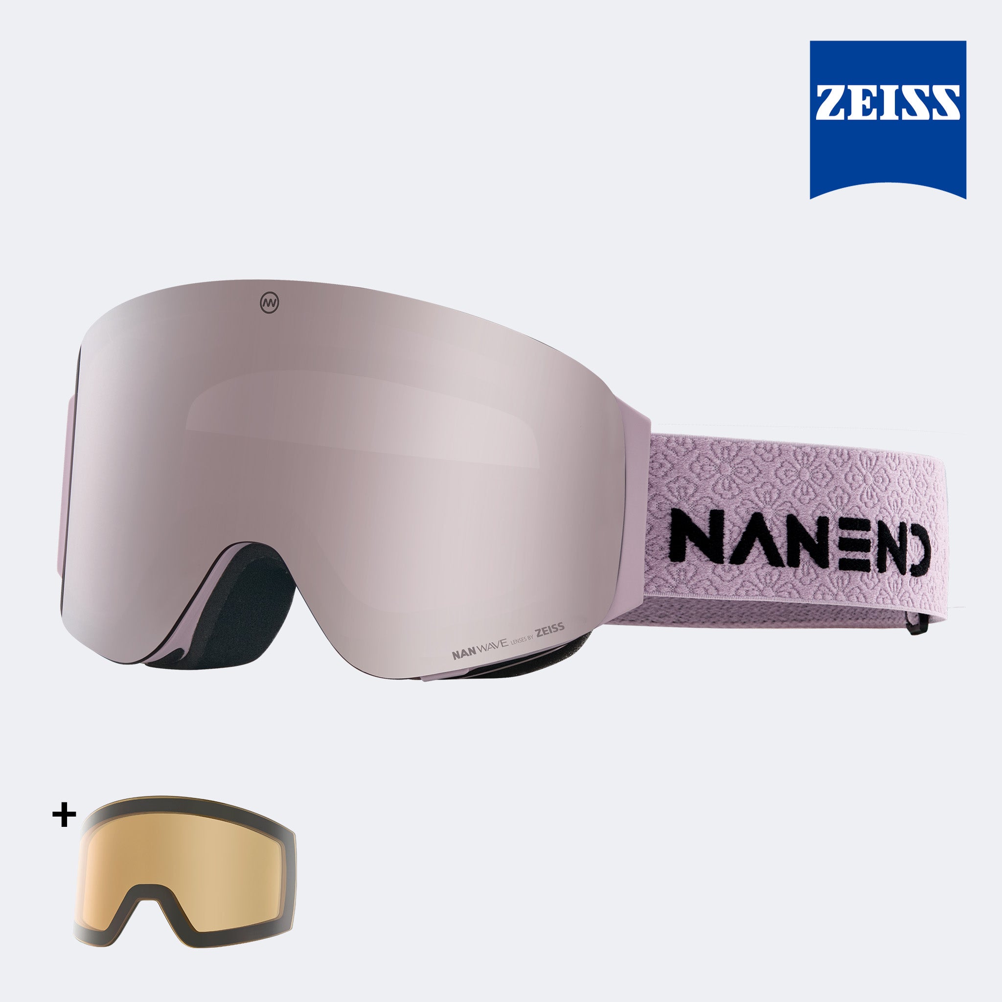 NANEND Zeiss Flip-Up-Skibrille, beschlagfrei, Single- und Doubleboard-Skibrille NG21pro 