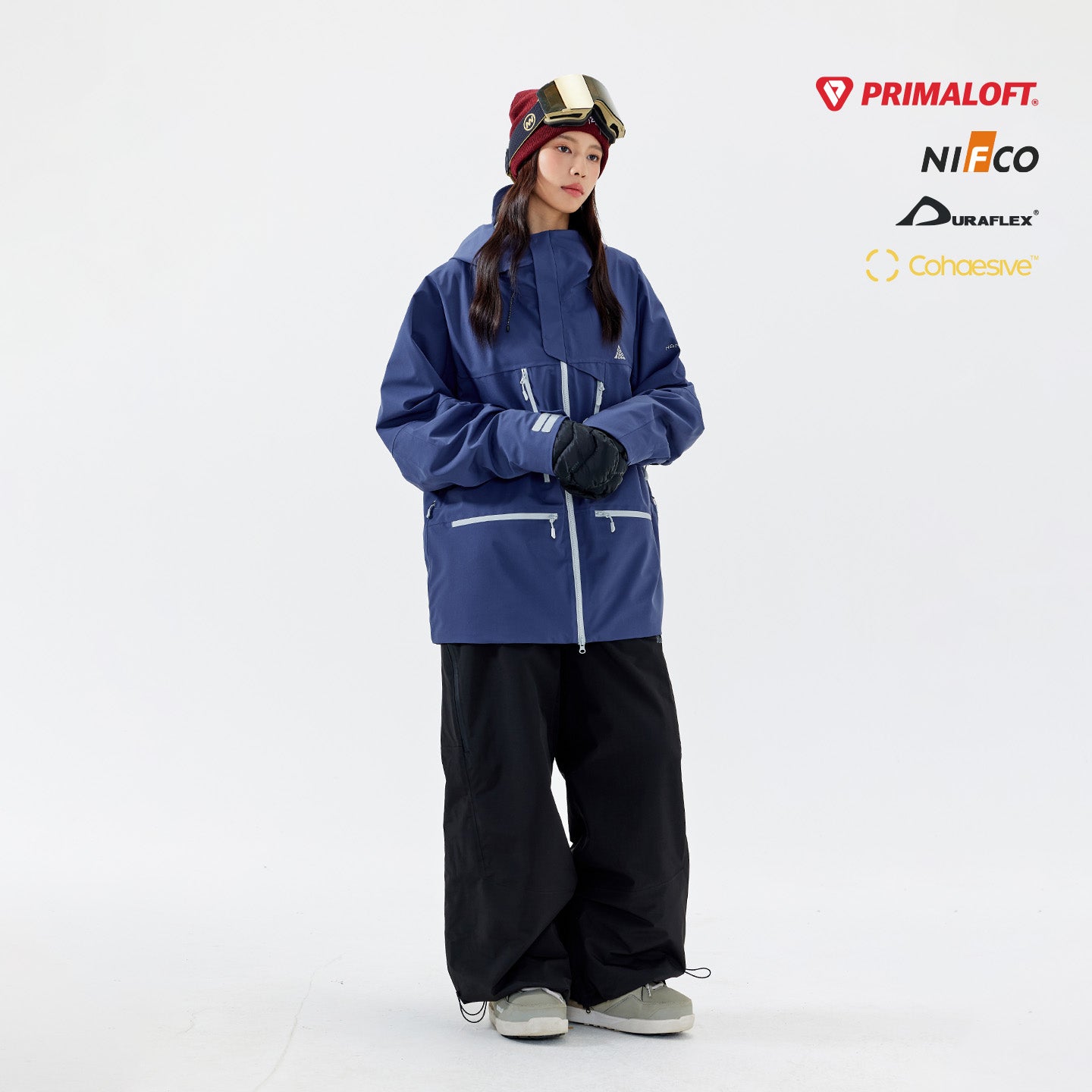 NANEND PRIMALOFT Cotton-Filled Windproof Waterproof Warm Snowsuit Set - Unisex
